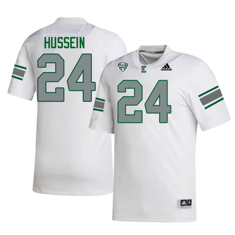 Eastern Michigan Eagles #24 Hussein Hussein College Football Jerseys Stitched Sale-White